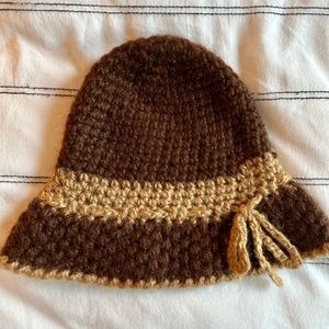 Vintage hand knitted winter hat